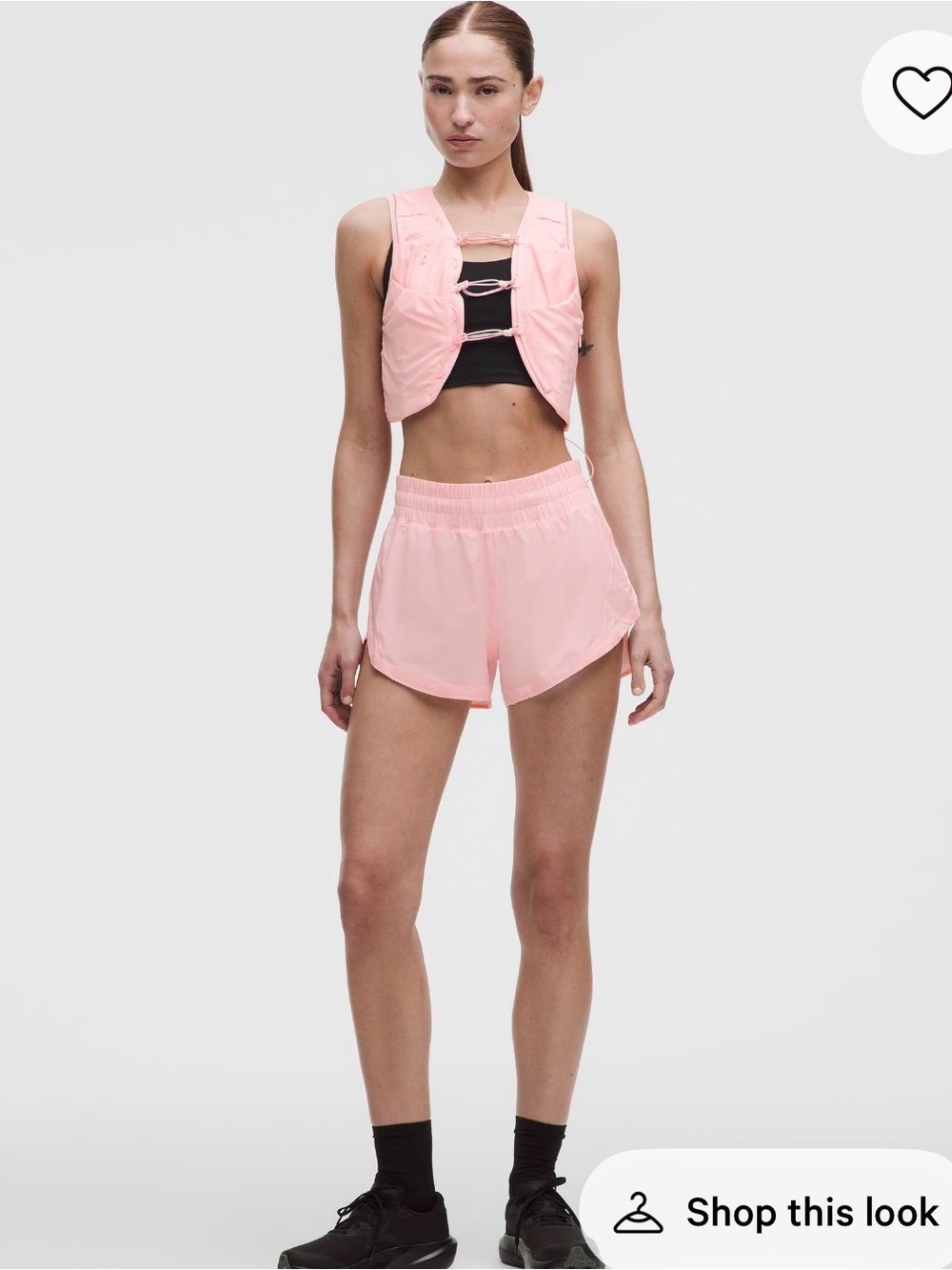 Women's Lightweight Pink Running Shorts